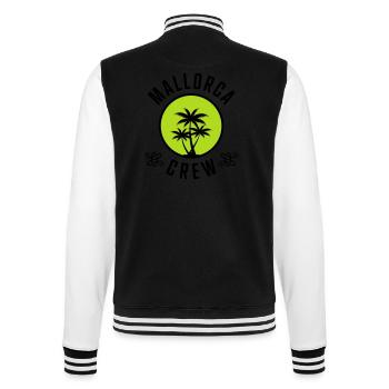 Mallorca Crew - College Sweat Jacket - black/white - Back - Marisol (170cm)