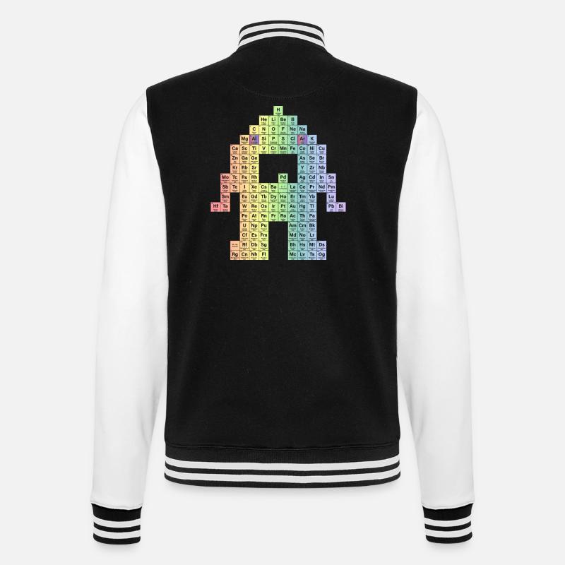 Periodic table - College Sweat Jacket - black/white