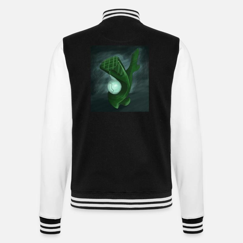 Sculpture abstraite - Veste Teddy - noir/blanc