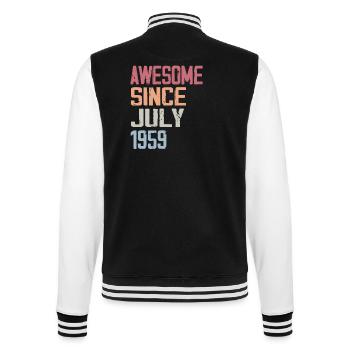 Juillet 1959 Cadeau Anniversaire Juillet 1959 - Veste Teddy - noir/blanc - Dos - Marisol (170cm)