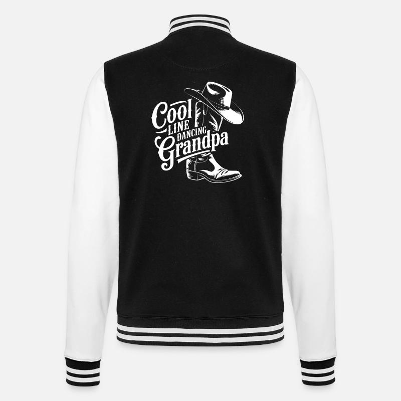 Conception de danse de grand-père cool - Veste Teddy - noir/blanc