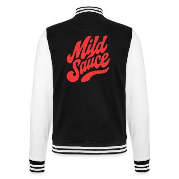 Script rétro de sauce sauvage - Veste Teddy - noir/blanc - Dos - Marisol (170cm)