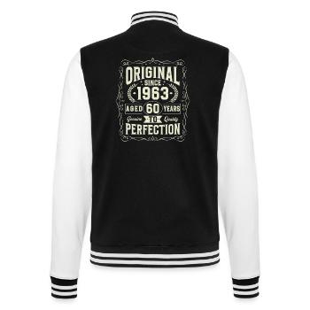 Original since 1963 60th Anniversary - College Sweat Jacket - black/white - Back - Marisol (170cm)