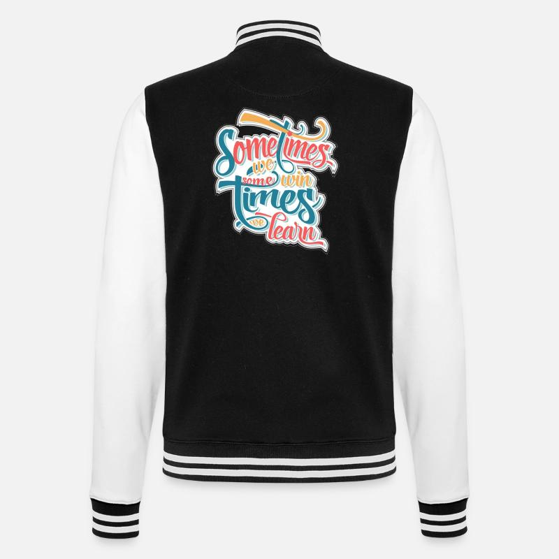 Sometimes we win... - Veste Teddy - noir/blanc