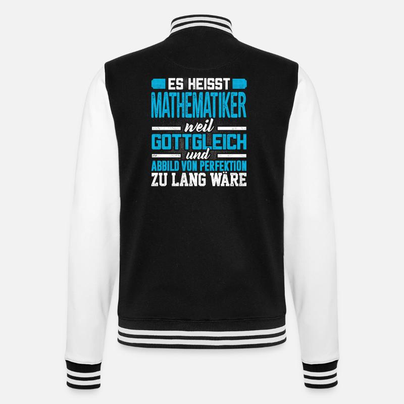 MATHEMATIKER - Perfekt - College-Sweatjacke - Schwarz/Weiß