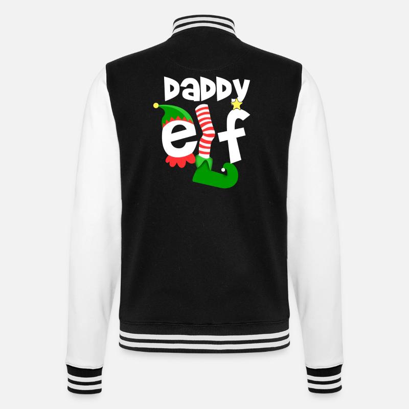 daddy elf - Veste Teddy - noir/blanc