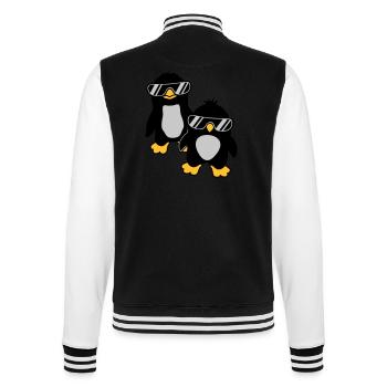 Pinguine Crew 2 Freunde - College-Sweatjacke - Schwarz/Weiß - Hinten - Marisol (170cm)