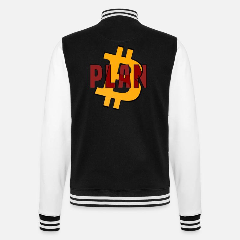 Plan B - College-Sweatjacke - Schwarz/Weiß
