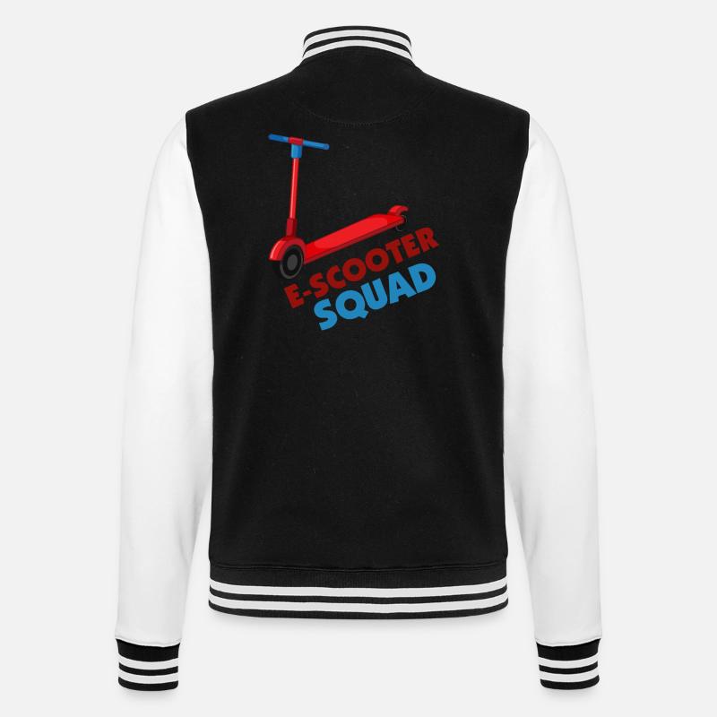 E-Scooter Roller Scooter - Veste Teddy - noir/blanc