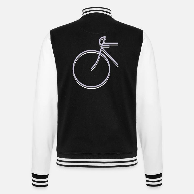 RENNRAD - College-Sweatjacke - Schwarz/Weiß