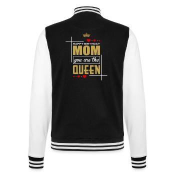 Happy Birthday - College Sweat Jacket - black/white - Back - Marisol (170cm)