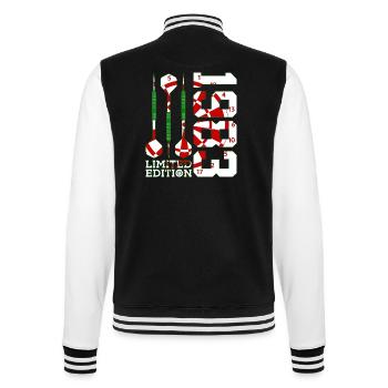 43. GEBURTSTAG DARTS LIMITED EDITION 1983 - College-Sweatjacke - Schwarz/Weiß - Hinten - Marisol (170cm)