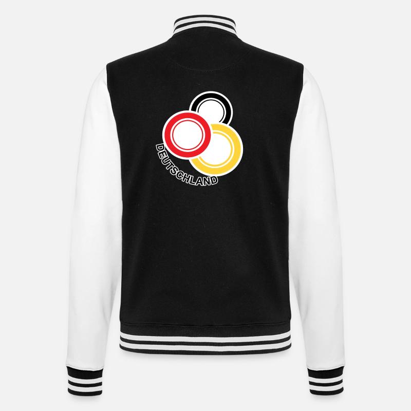 DL4 - College-Sweatjacke - Schwarz/Weiß