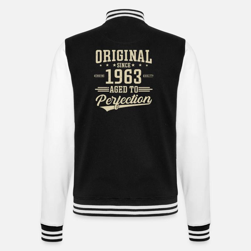 Original since 1963 - College Sweat Jacket - black/white