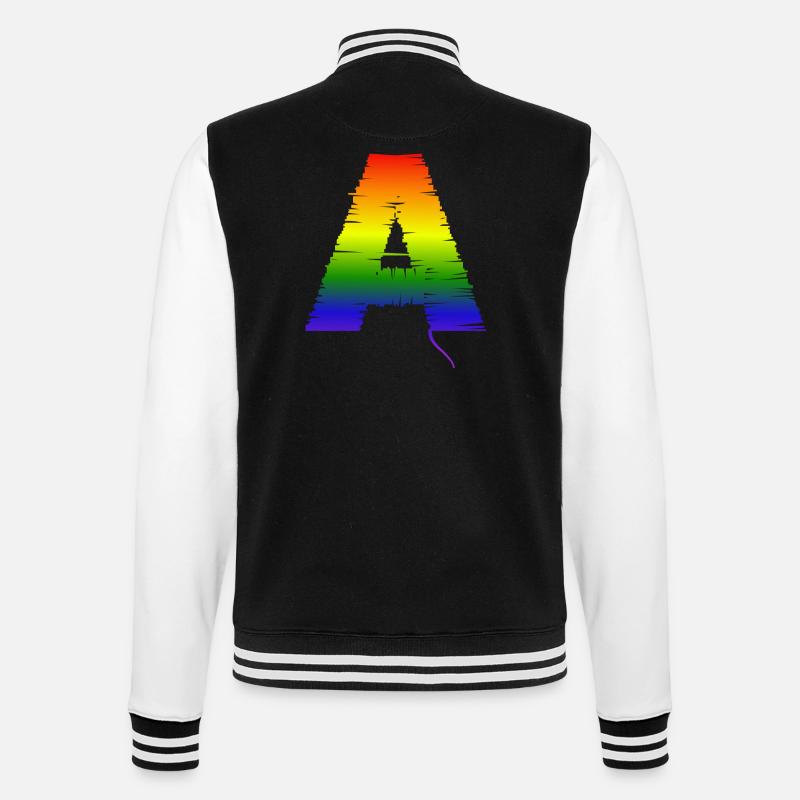 Rainobw A - College-Sweatjacke - Schwarz/Weiß