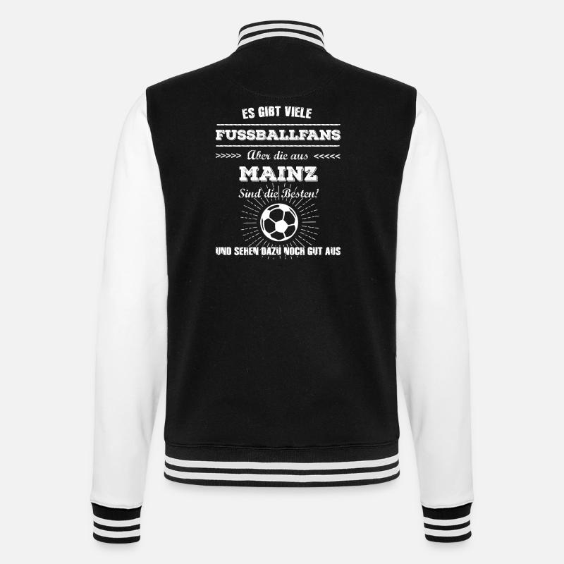 Mainz - College-Sweatjacke - Schwarz/Weiß