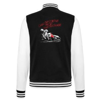 monsters_of_motocross_2 - College-Sweatjacke - Schwarz/Weiß - Hinten - Marisol (170cm)