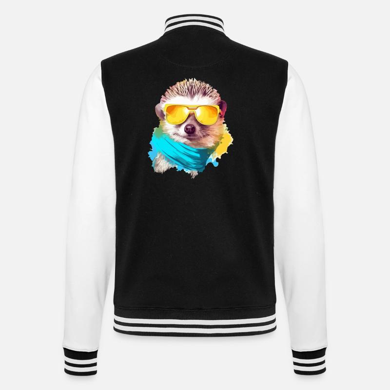 Piky l'hérisson - Veste Teddy - noir/blanc