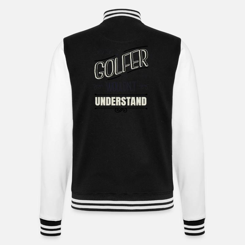 birthday present backend developer - College Sweat Jacket - black/white