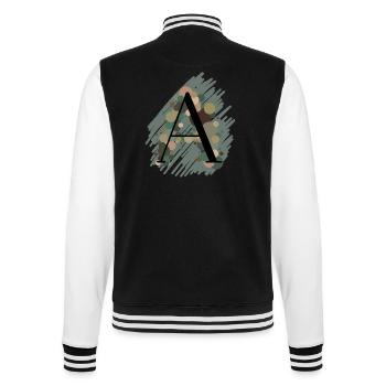 Buchstabe A - grün - College-Sweatjacke - Schwarz/Weiß - Hinten - Marisol (170cm)