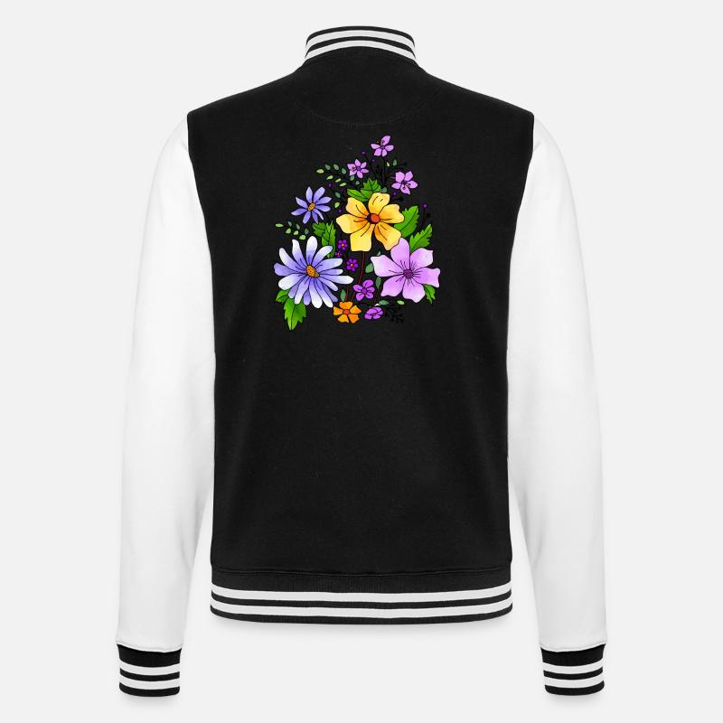 Fleur - Veste Teddy - noir/blanc
