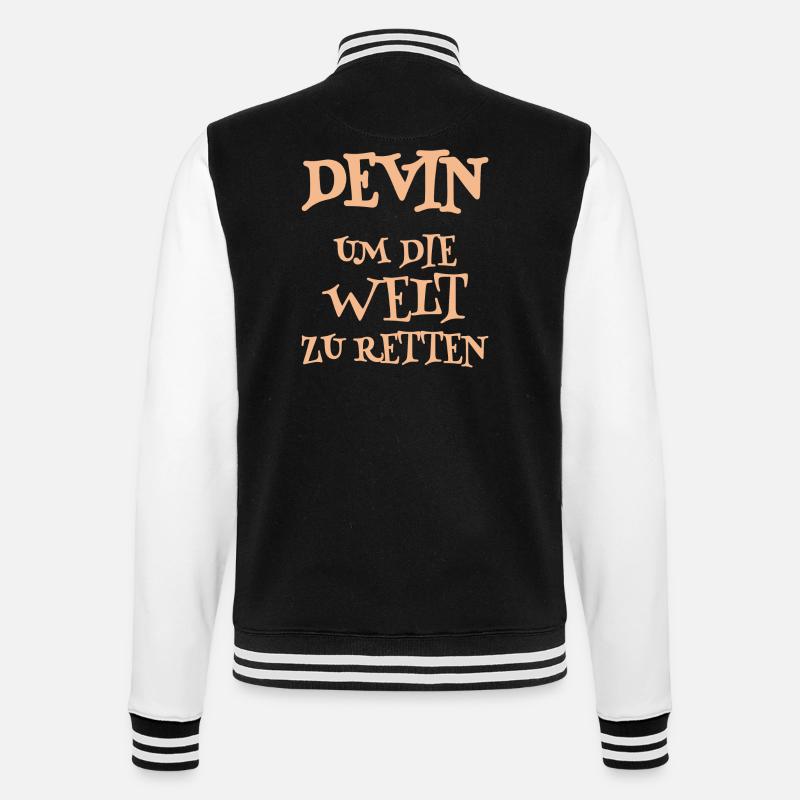 Aide Devin - Veste Teddy - noir/blanc