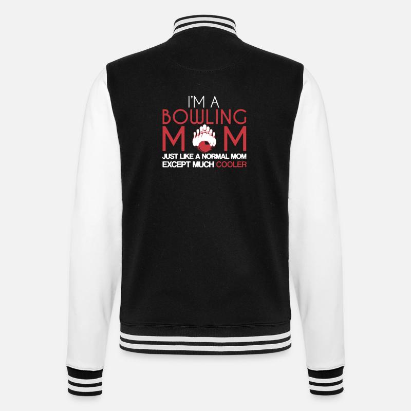 Cooler Bowling Mom - College Sweat Jacket - black/white