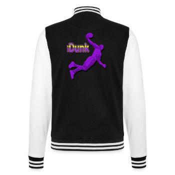 BasketBall - College Sweat Jacket - black/white - Back - Marisol (170cm)