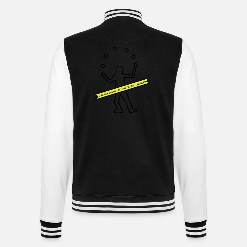 Jongleur - Veste Teddy - noir/blanc