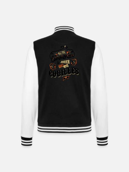 Citations Claudy - Veste Teddy - noir/blanc