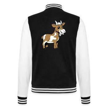 Les chèvres râlent - Veste Teddy - noir/blanc - Dos - Marisol (170cm)