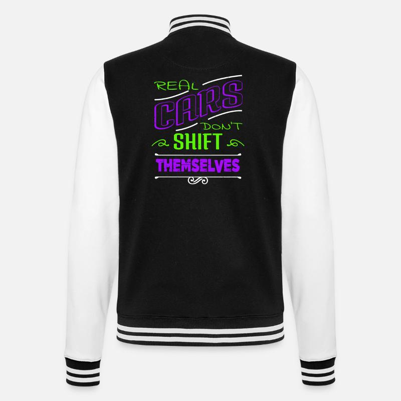 baseballclothing baseballitems present idea - College-Sweatjacke - Schwarz/Weiß