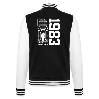 ÉDITION LIMITÉE 1983 TENNIS 43E ANNIVERSAIRE - Veste Teddy - noir/blanc - Dos - Marisol (170cm)
