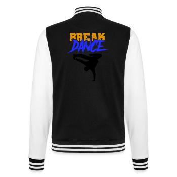 Break Dance - College Sweat Jacket - black/white - Back - Marisol (170cm)