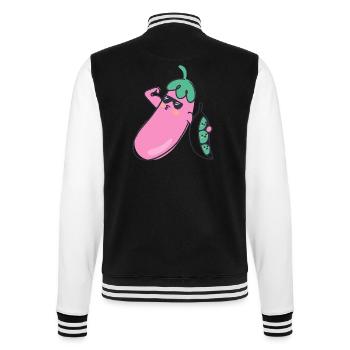 Power - College-Sweatjacke - Schwarz/Weiß - Hinten - Marisol (170cm)