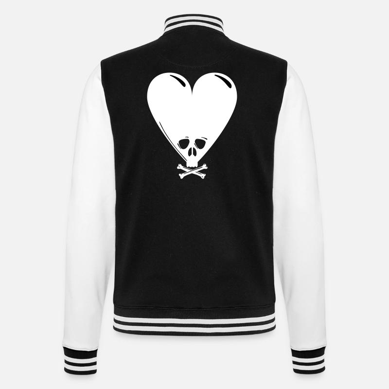 Noir Saint-Valentin - Veste Teddy - noir/blanc
