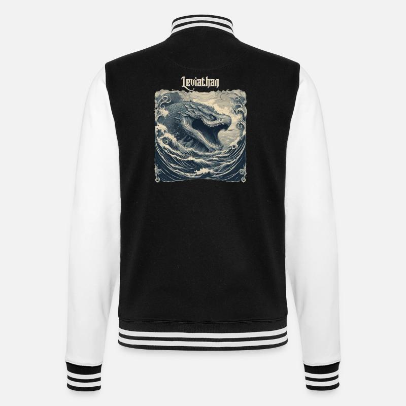 Léviathan - Veste Teddy - noir/blanc