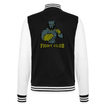 Dog Fighter Fight Club - College Sweat Jacket - black/white - Back - Marisol (170cm)