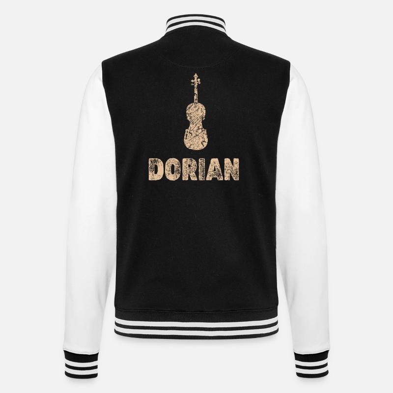 Gift for Dorian - College Sweat Jacket - black/white