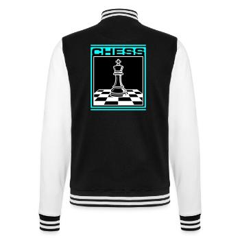 Chess King Chess - College Sweat Jacket - black/white - Back - Marisol (170cm)