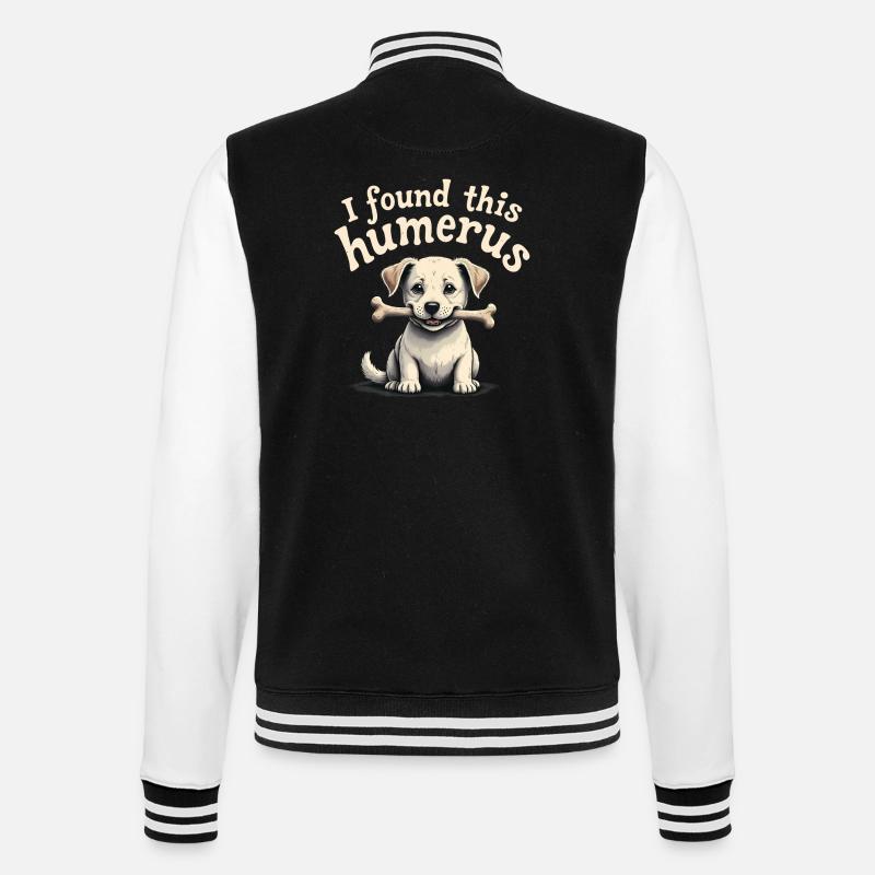 I found this humerus - College Sweat Jacket - black/white
