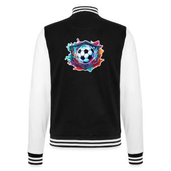 Football / Jeu / Ballon / Terrain / Tir - Veste Teddy - noir/blanc - Dos - Marisol (170cm)