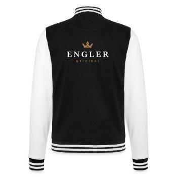 Engler Original Family Logo - College Sweat Jacket - black/white - Back - Marisol (170cm)