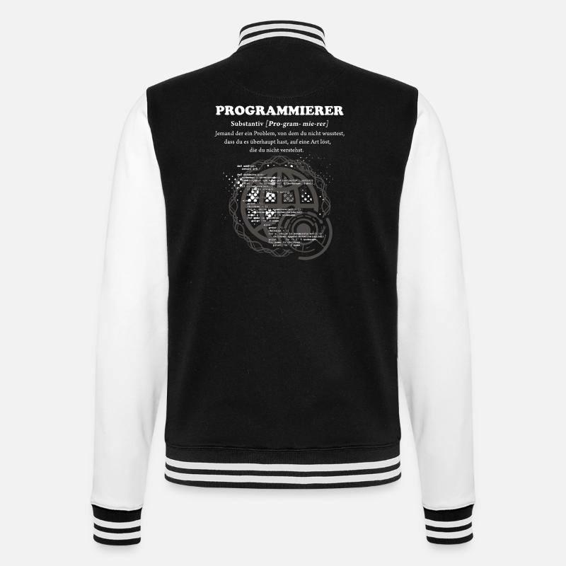 Programmierer Duden - College-Sweatjacke - Schwarz/Weiß