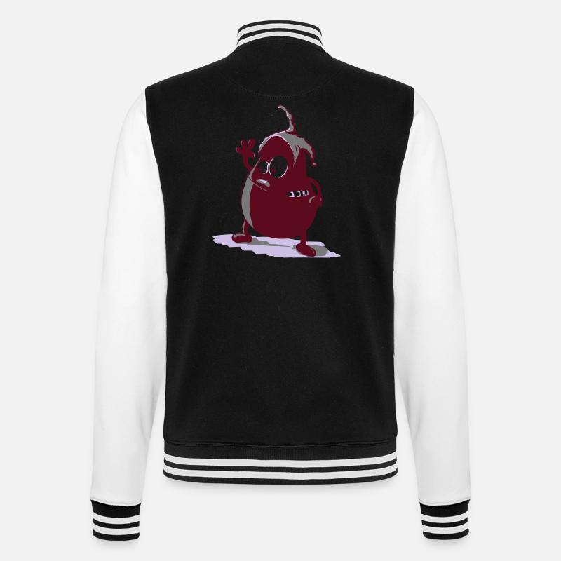 monstre - Veste Teddy - noir/blanc