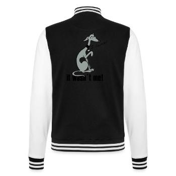 wasnt_me! - College Sweat Jacket - black/white - Back - Marisol (170cm)