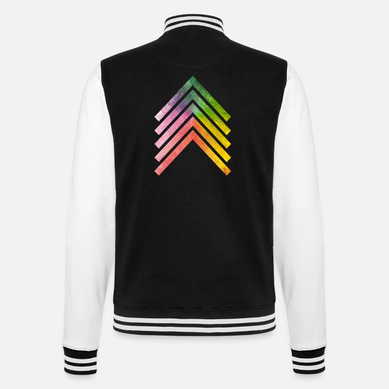 Flèche V1 - Veste Teddy - noir/blanc