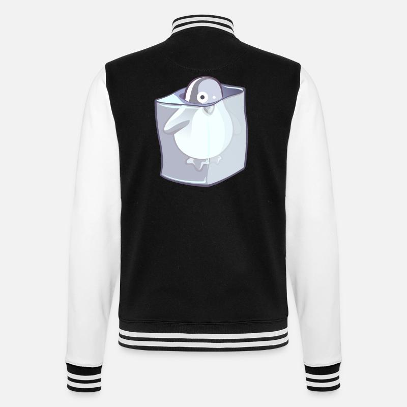 pingouin hyper - Veste Teddy - noir/blanc