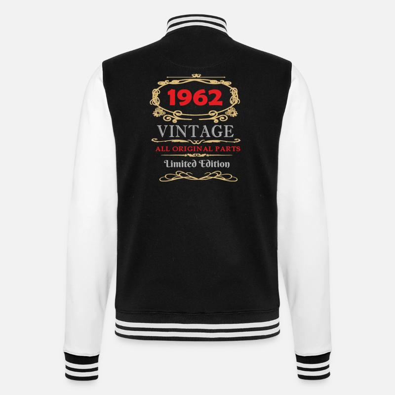 1962 Édition Limitée Toutes pièces - Veste Teddy - noir/blanc