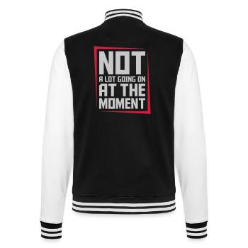Not much going on - College-Sweatjacke - Schwarz/Weiß - Hinten - Marisol (170cm)